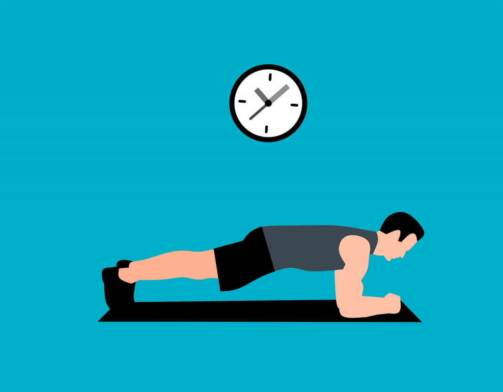 Übung Plank, sport Rückenschmerzen
